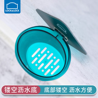 乐扣乐扣厨房墙挂式置物架免打孔壁挂置物架调料置物架（强力吸壁肥皂盒（绿）.）