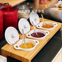 staub珐宝复古款10cm家用厨房陶瓷碗微波炉烤箱冰箱适用迷你锅(松石绿)