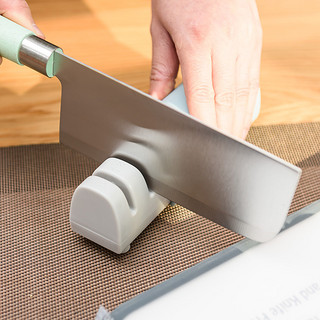 铂帝斯 快速可伸缩磨刀器厨房家用菜刀剪刀磨刀石多功能厨房工具（红黑）