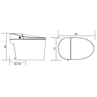 FAENZA 法恩莎 F18-2L 智能坐便器 400mm坑距