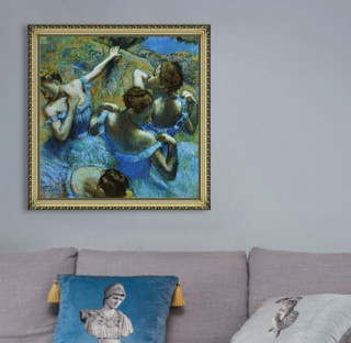 Artron 雅昌 埃德加·德加《蓝色舞者》73×74cm 装饰画 油画布