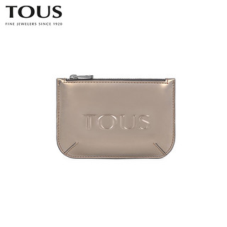 TOUS/桃丝熊2021春夏新品女包小号漆皮包小包零钱包（灰色）