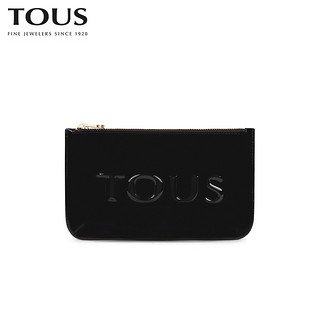 TOUS/桃丝熊2021春夏新品女包中号漆皮化妆包洗漱包（红色）