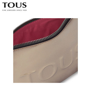 TOUS/桃丝熊2021春夏新品女包中号漆皮化妆包洗漱包（白色）