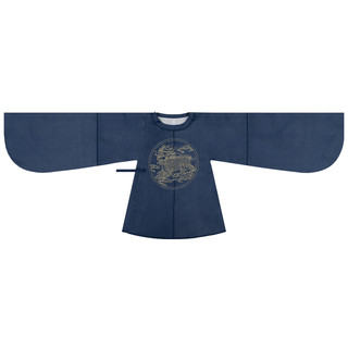 河汉涓埃 明制汉服 玉麒麟 女士圆领短袄 藏蓝 XS