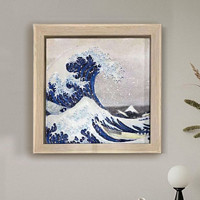 “带你去看海” 大英博物馆神奈川冲浪里DIY浮雕油画 DIY油画 6973765105348