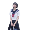 栗下町 JK制服 水手服 女士夏服上衣 白色 XS