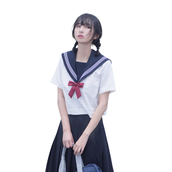 栗下町特色女装 栗下町jk制服水手服女士夏服上衣白色xs 报价价格评测怎么样 什么值得买