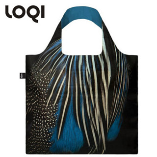 LOQI艺术环保袋保护自然购物袋潮流轻便包收纳整理包 LOQI艺术环保袋保护自然购物袋潮流轻便包收纳整理包中包 珍珠鸡 50cm*42cm 聚酯