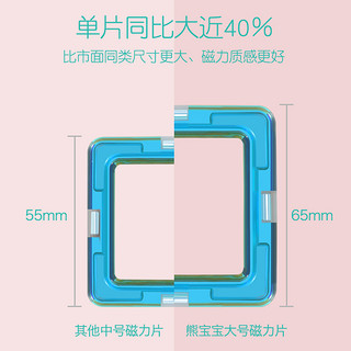 磁力片儿童益智玩具纯智力磁铁吸铁石贴女男孩多功能拼装磁性积木（磁力片318件套餐）