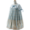 CEL洋装设计 Lolita洛丽塔 古董娃娃 女士OP有袖连衣裙 蓝色 M