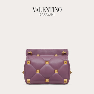 VALENTINO GARAVANI/华伦天奴 Roman Stud 中号纳帕羊皮革大钉包 紫色