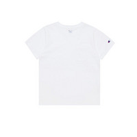Champion 2021春夏新款纯棉小Logo口袋设计T恤冠军短袖女 白色 L