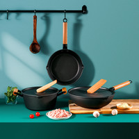康宁餐具 CORELLE WORLD KITCHEN 精铁不粘锅具五件套 WK-JTBZG-5/KZ
