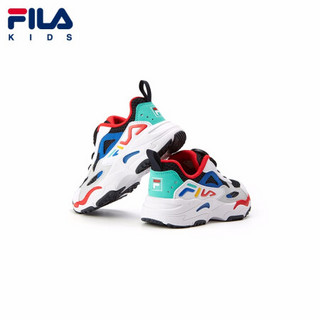 FILA KIDS 斐乐儿童小童男运动鞋2021夏季新款休闲鞋跑步鞋舒适潮 传奇蓝/斐乐白-NW-男童 31码/内长19.5cm