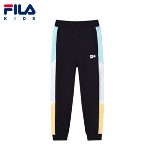 FILA KIDS斐乐儿童女童裤子2021夏季新款中大童薄款运动裤防蚊裤 传奇蓝-NV 160cm