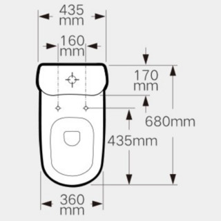 Roca 乐家 米图思N系列 A34Z39300C/400C 直冲分体式马桶