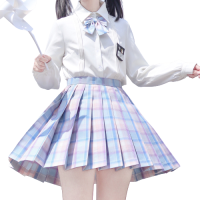 Mirai 未来制服馆 小海岛 JK制服 女士格裙 蓝色 42cm XS