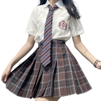 Mirai 未来制服馆 查理女士 校供感JK制服 女士格裙 巧克力 42cm S