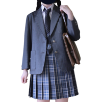 Mirai 未来制服馆 迢星 校供感JK制服 女士格裙 深色 42cm S