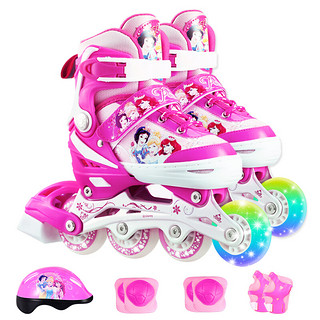 Disney 迪士尼 SD11013 迪士尼儿童轮滑鞋-美丽公主款 粉色