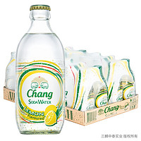 SANLIN 三麟 泰象苏打水 经典黄柠檬味325ml*24瓶 无糖气泡水 泰国原装进口整箱装