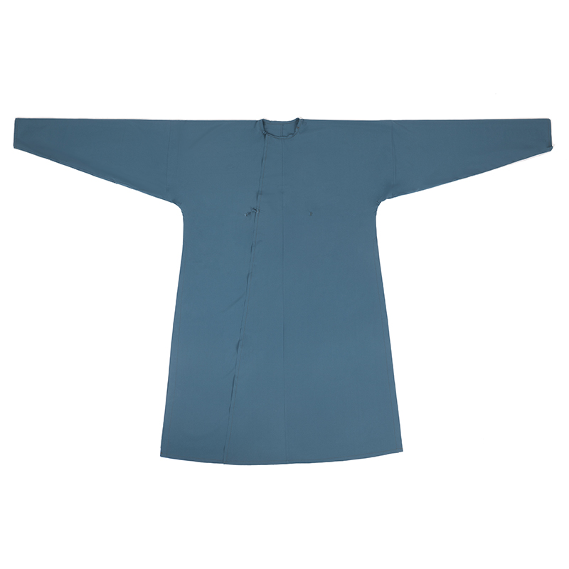 砚滨纱 唐制汉服 游侠 男士圆领袍 深蓝色 S