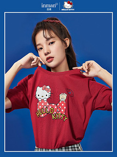 INMAN/茵曼 Hello Kitty联名款 女士短袖印花T恤 181_TM2310a