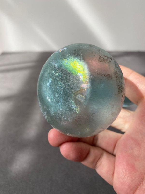 虚静空间 蓝胎梨型琉璃花器 12*6cm 古代琉璃 明清多少钱-什么值得买