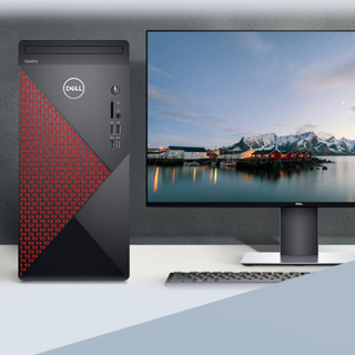 DELL 戴尔 Vostro 5880 台式机 黑色(酷睿i7-10700、GTX 1650 4G、8GB、256GB SSD+1TB HDD)