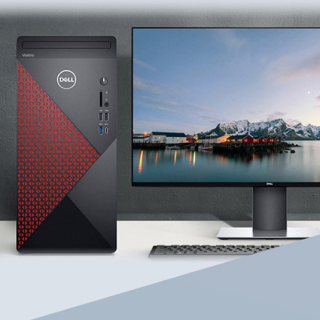 DELL 戴尔 Vostro 5880 台式机 黑色(酷睿i7-10700、GTX 1650 4G、32GB、256GB SSD+1TB HDD)