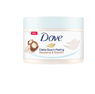 Dove 多芬 冰淇淋身体磨砂膏 米浆和夏威夷果 225ml*4