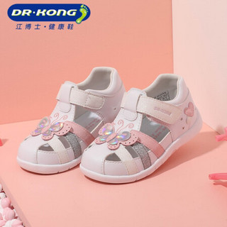 江博士Dr.kong宝宝学步鞋机能鞋 夏季幼儿童鞋凉鞋B14212W014白色 25