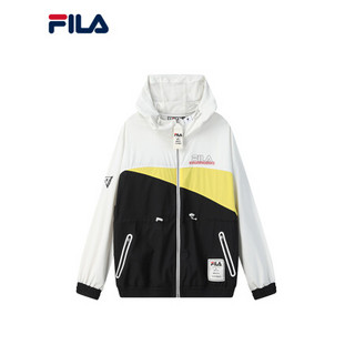 FILA × MIHARA 斐乐女士运动外套2021夏季新款联名长款皮肤衣 正黑色拼珍珠灰-BK 165/84A/M