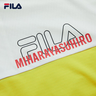 FILA × MIHARA 斐乐男士运动外套2021夏季新款联名皮肤衣 珍珠灰拼黄晶黄-GY 165/88A/S