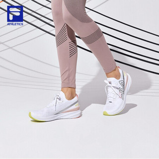 FILA ATHLETICS斐乐女鞋网面透气跑鞋2021夏季新款健身鞋运动鞋 A12W122202F 斐乐白-WT 37.5