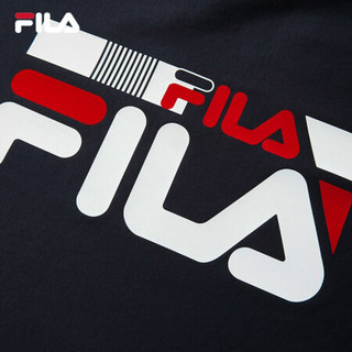 FILA（斐乐）男短袖运动T2021年夏季新款短袖上衣休闲时尚透气 传奇蓝NV 165/88A/S