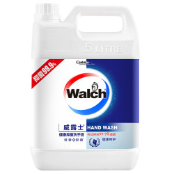 Walch 威露士 健康抑菌泡沫洗手液5L大瓶补充装需搭配泡沫型泵头使用大桶装儿童成人通用家用商用 抑菌99.9% 健康呵护