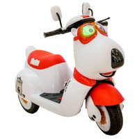 爵士贝贝 儿童电动摩托车可坐人男宝宝幼儿小孩三轮车充电遥控玩具电瓶童车