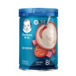 Gerber 嘉宝 婴儿辅食米粉 3段 番茄牛肉味 250g