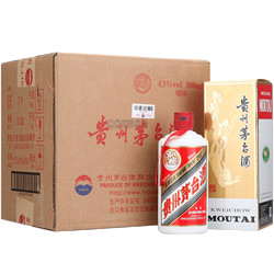 MOUTAI 茅台 贵州茅台酒   酱香型白酒 43度飞天  500ml*6  整箱装