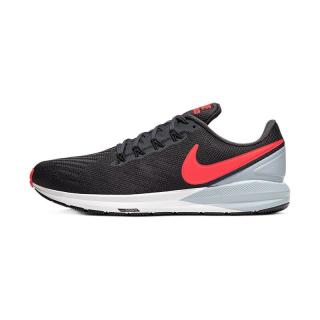 nike 耐克 air zoom structure 22 男子跑鞋 aa1636-010 黑红银 44