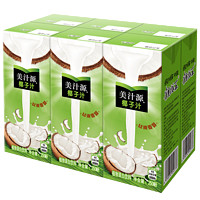 美汁源 椰汁网红新鲜生榨椰子汁饮品椰奶饮料椰子水 250ml*6盒