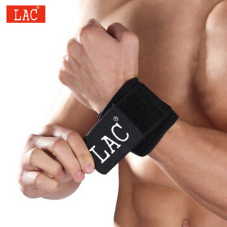 LAC 烙色 LAC可调节运动护腕 男女士篮球羽毛球扭伤绷带护手腕 护具绷带款黑色 单只