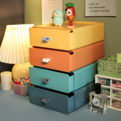 STORAGE STORY 收纳总动员 抽屉式桌面收纳盒 21*20*8cm
