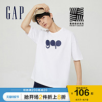 Gap 盖璞 Gap男女装情侣潮流纯棉短袖T恤732678夏季2021新款