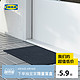IKEA 宜家 IKEA宜家KRISTRUP凯斯普门垫家用深蓝色进门地垫