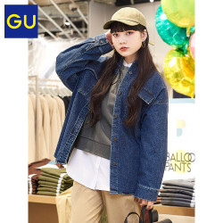 GU 极优 330883 女士牛仔衬衫外套