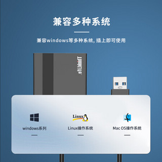 联想(Lenovo)高速USB3.0分线器一拖四口扩展坞+KN101无线办公键鼠套（套装）