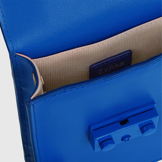 芙拉 FURLA 21SS春夏 奢侈品 METROPOLIS系列女士蓝色迷你号单肩斜跨手机包